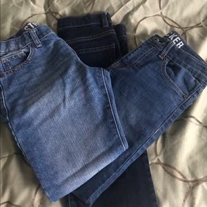 Three Pairs of Crazy 8 Blue Jeans